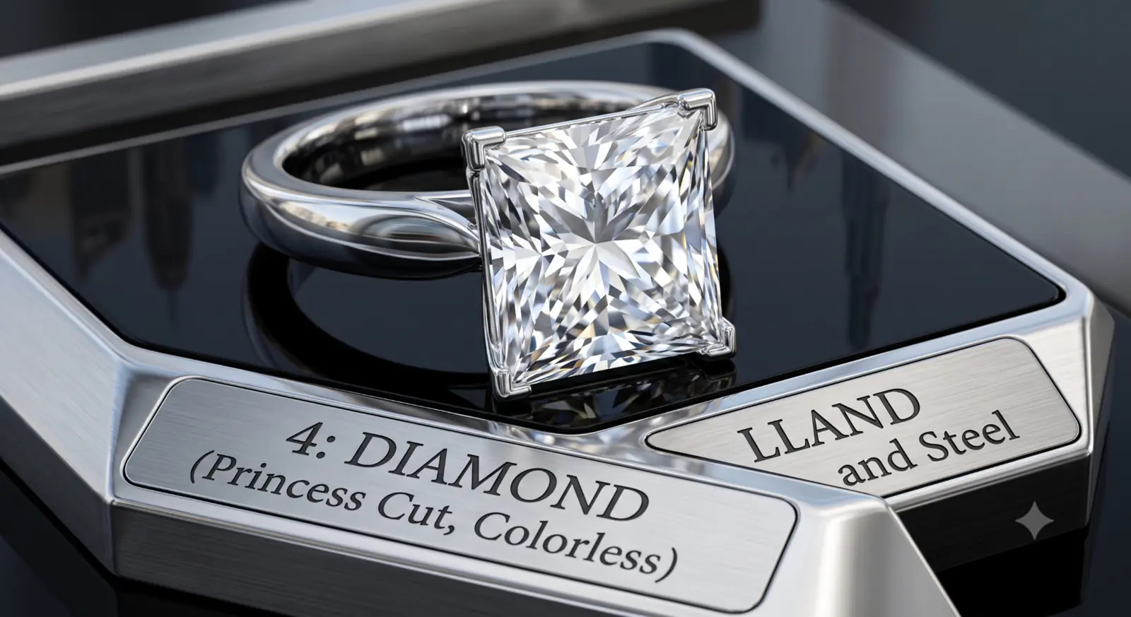 Diamond · Princess cut · polished gemstone reference