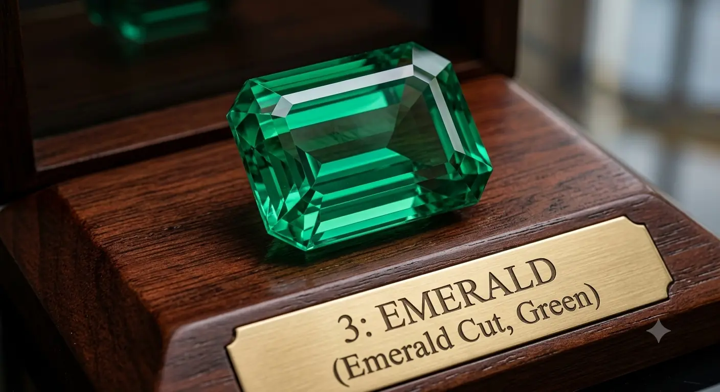 Emerald · Emerald cut · polished gemstone reference