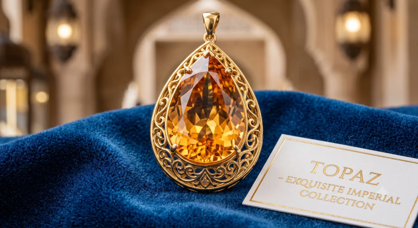 Topaz · Pear cut · polished gemstone reference
