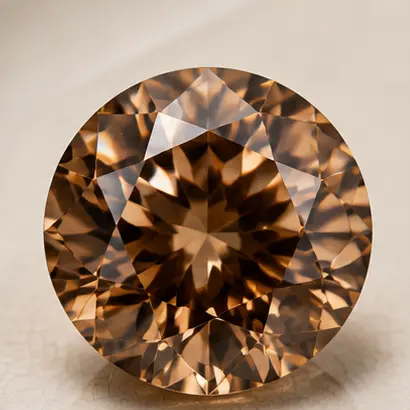 Zircon · Round brilliant · polished gemstone reference