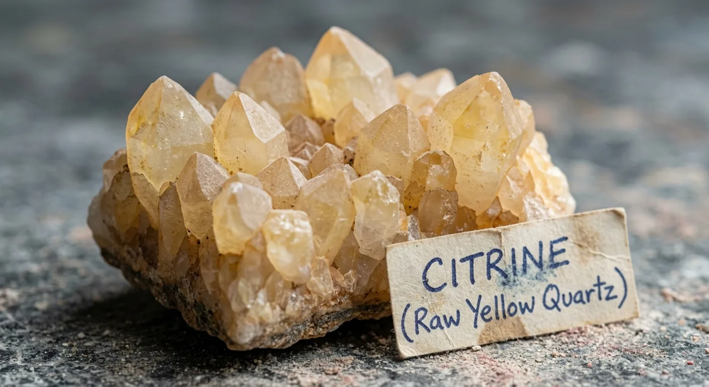 Citrine rough material reference