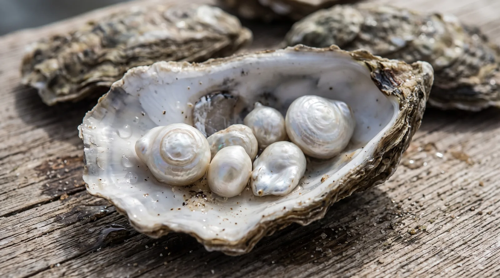 Pearl, illustrative rough gemstone material