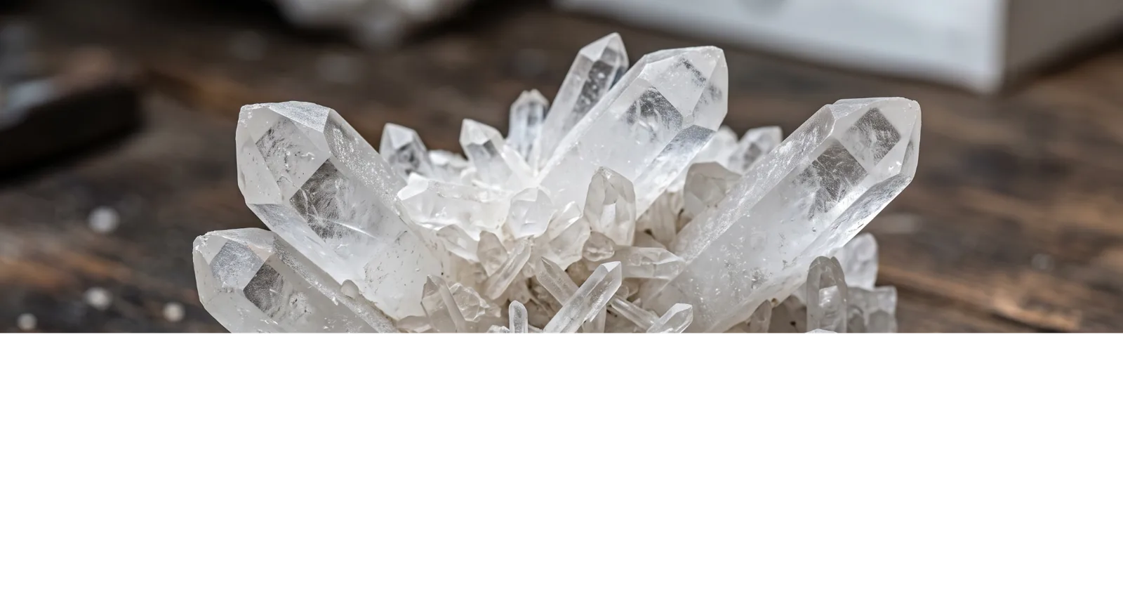 Quartz, illustrative rough gemstone material