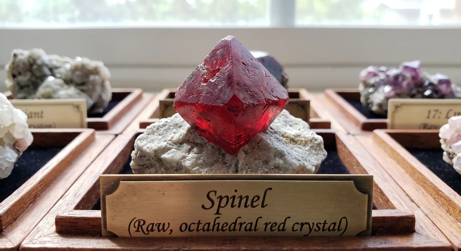 Spinel, illustrative rough gemstone material